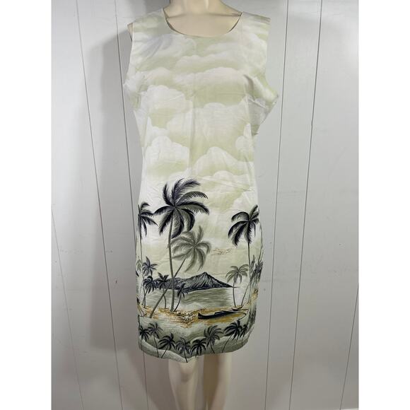 KY's Original Made in Hawaii USA Sleeveless Hawaiian Mini Dress . Size XL - Picture 3 of 7